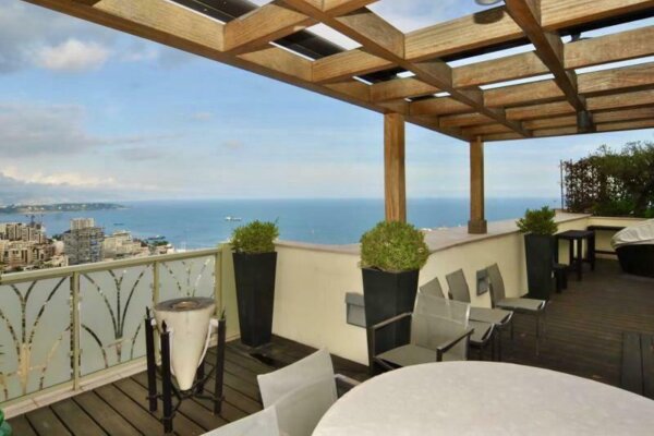 Duplex sul tetto - Villa Les Pins - Vista sul Principato e sul mare